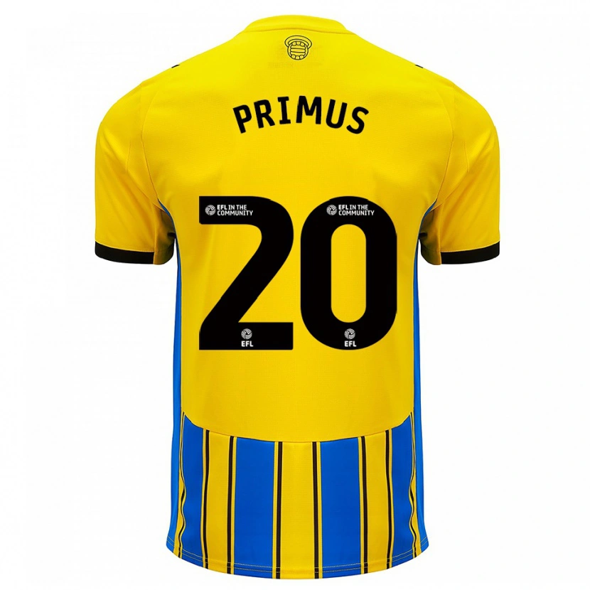Danxen Men Atlanta Primus #20 Blue Yellow Away Jersey 2025/26 T-Shirt