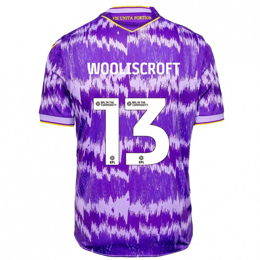 Danxen Men Morgan Wooliscroft #13 Purple Yellow Away Jersey 2025/26 T-Shirt