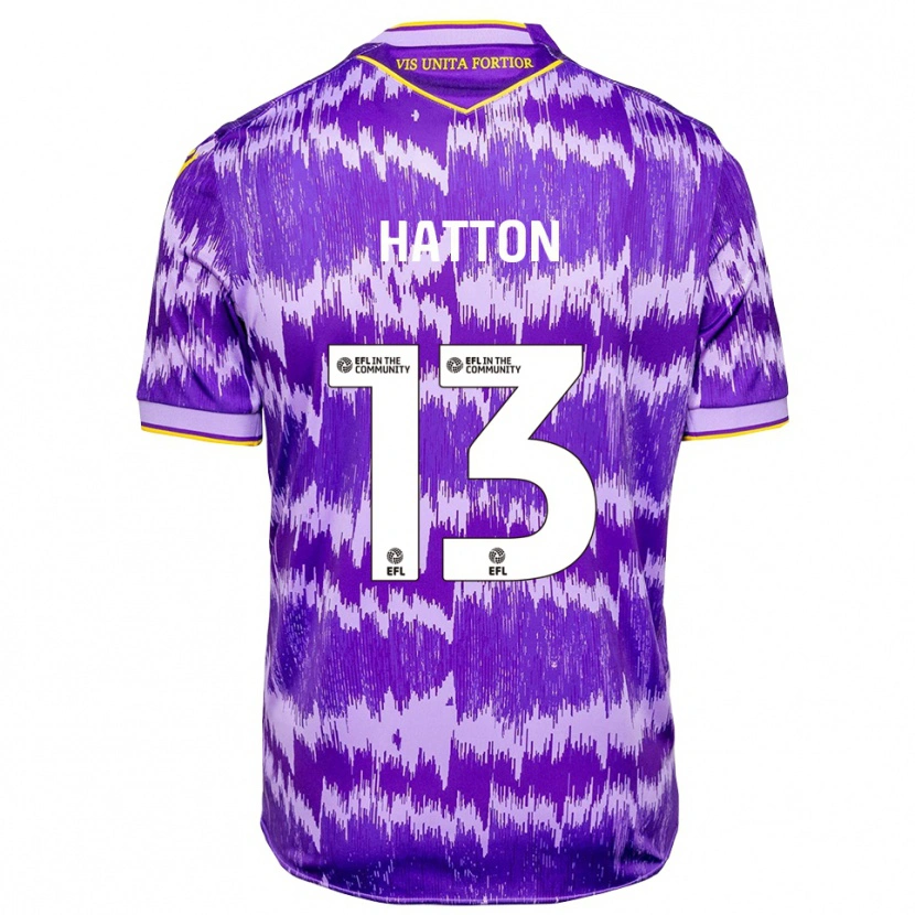 Danxen Men Oscar Hatton #13 Purple Yellow Away Jersey 2025/26 T-Shirt