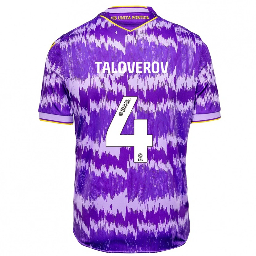 Danxen Men Maksym Taloverov #4 Purple Yellow Away Jersey 2025/26 T-Shirt