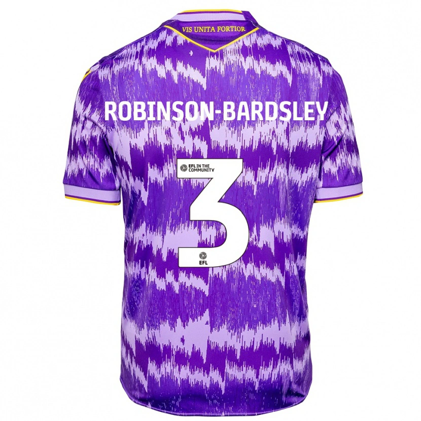 Danxen Men Rocco Robinson-Bardsley #3 Purple Yellow Away Jersey 2025/26 T-Shirt