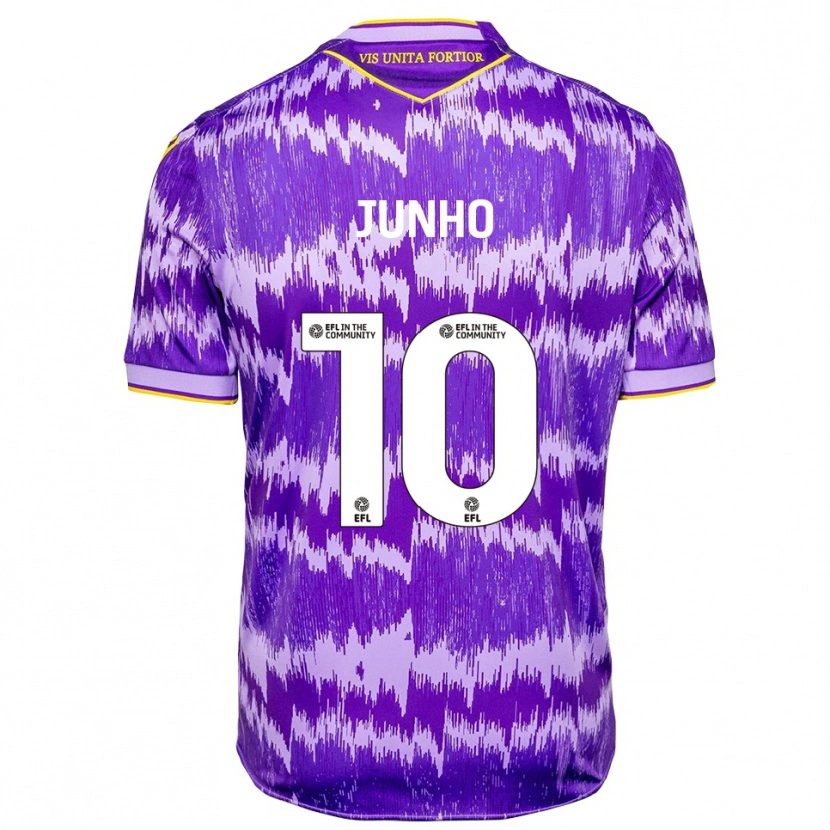 Danxen Men Jun-Ho Bae #10 Purple Yellow Away Jersey 2025/26 T-Shirt