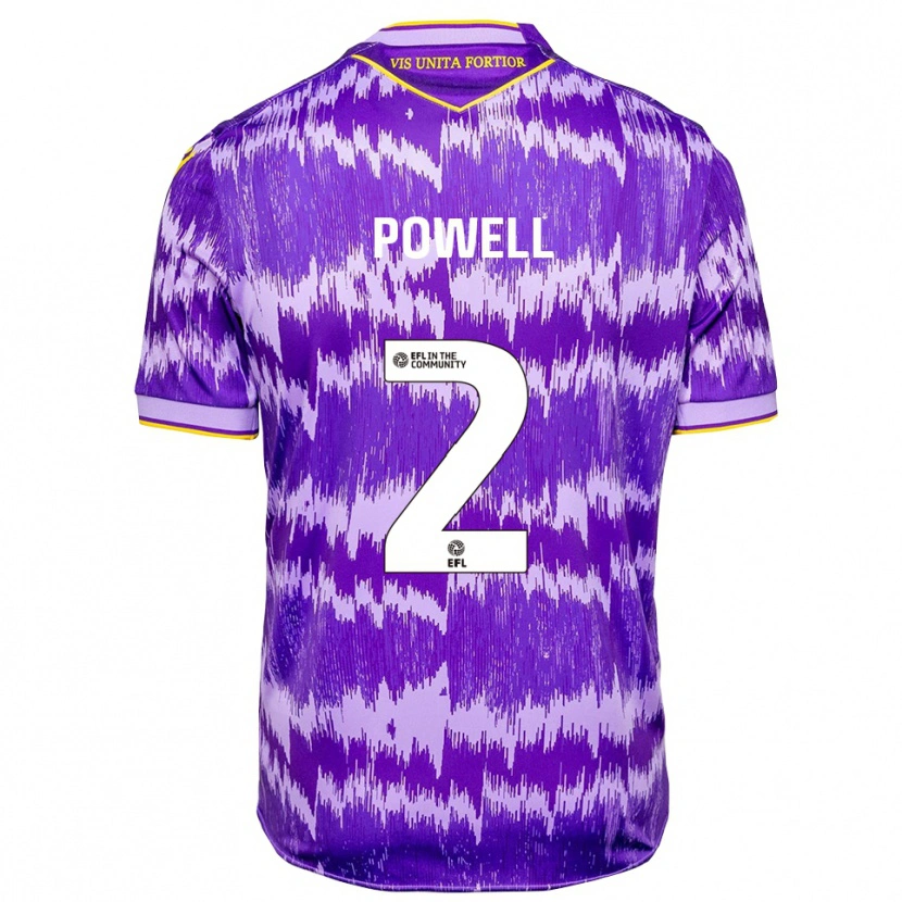 Danxen Men Owen Powell #2 Purple Yellow Away Jersey 2025/26 T-Shirt
