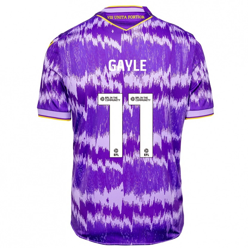 Danxen Men Dwight Gayle #11 Purple Yellow Away Jersey 2025/26 T-Shirt