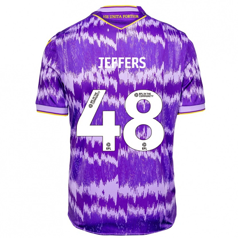 Danxen Men Keke Jeffers #48 Purple Yellow Away Jersey 2025/26 T-Shirt
