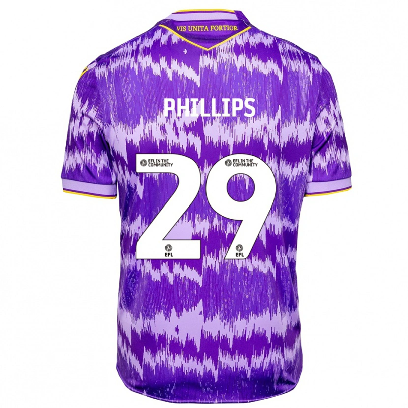 Danxen Men D'margio Wright-Phillips #29 Purple Yellow Away Jersey 2025/26 T-Shirt
