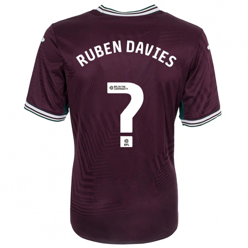 Danxen Men Ruben Davies #0 Rust Red White Away Jersey 2025/26 T-Shirt