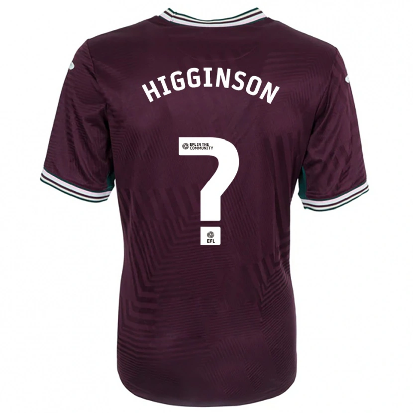 Danxen Men Kiel Higginson #0 Rust Red White Away Jersey 2025/26 T-Shirt