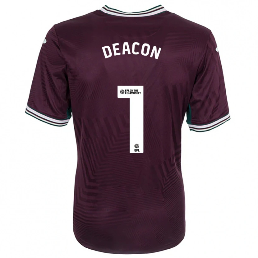 Danxen Men Chelsea Deacon #1 Rust Red White Away Jersey 2025/26 T-Shirt