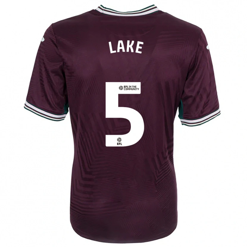 Danxen Men Ellie Lake #5 Rust Red White Away Jersey 2025/26 T-Shirt