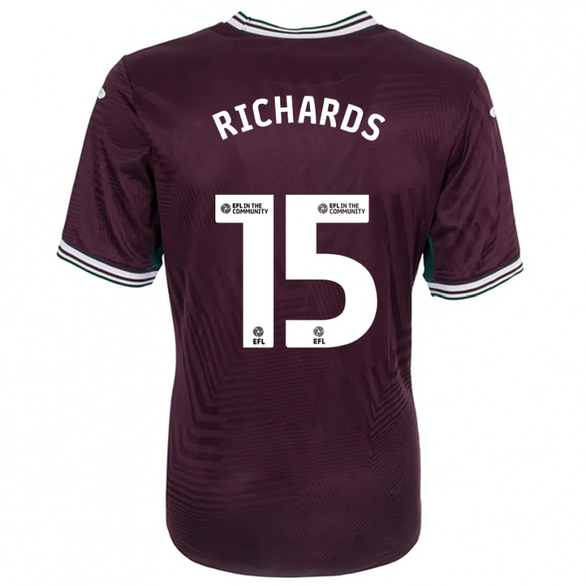 Danxen Men Emily Richards #15 Rust Red White Away Jersey 2025/26 T-Shirt
