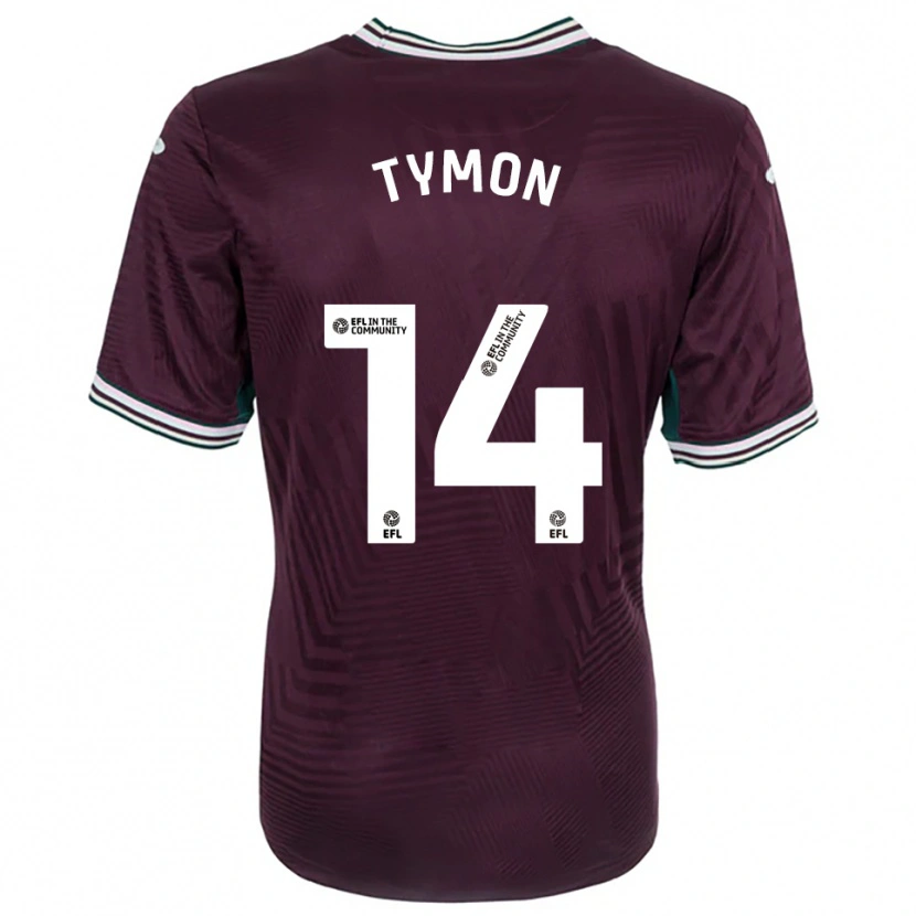 Danxen Men Josh Tymon #14 Rust Red White Away Jersey 2025/26 T-Shirt