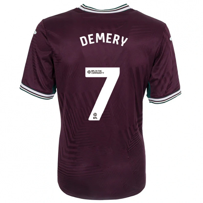 Danxen Men Caleb Demery #7 Rust Red White Away Jersey 2025/26 T-Shirt