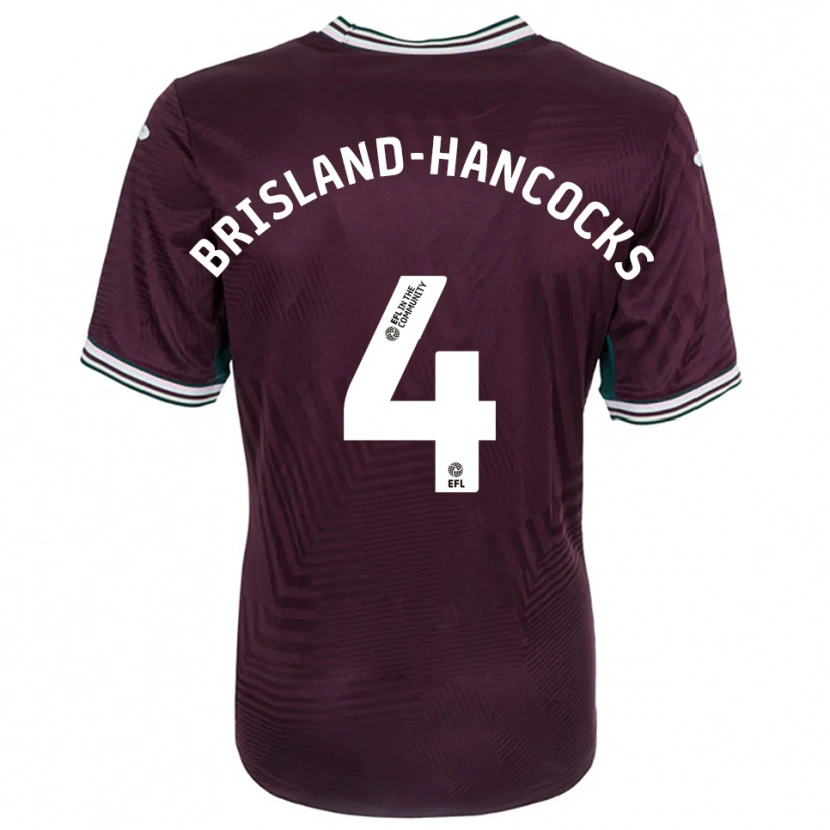 Danxen Men Sophie Brisland-Hancocks #4 Rust Red White Away Jersey 2025/26 T-Shirt