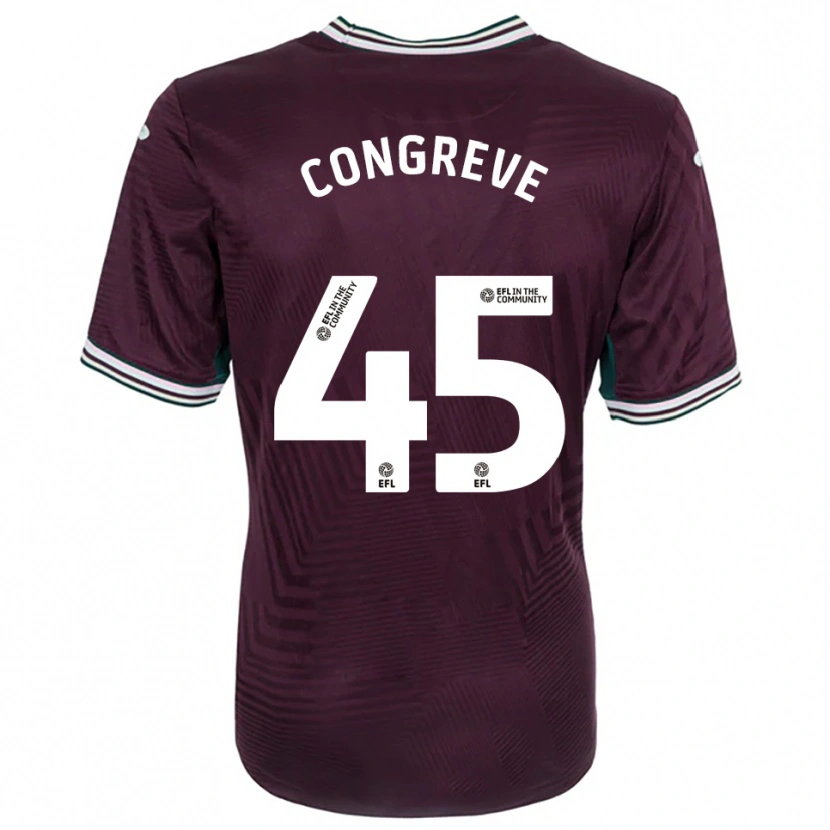 Danxen Men Cameron Congreve #45 Rust Red White Away Jersey 2025/26 T-Shirt