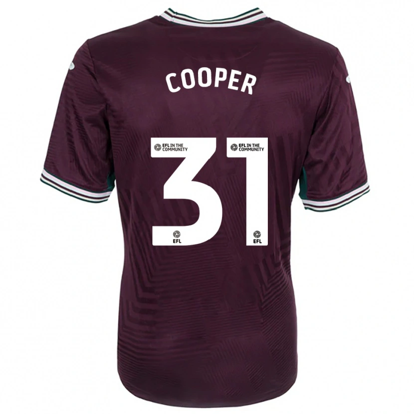 Danxen Men Oliver Cooper #31 Rust Red White Away Jersey 2025/26 T-Shirt