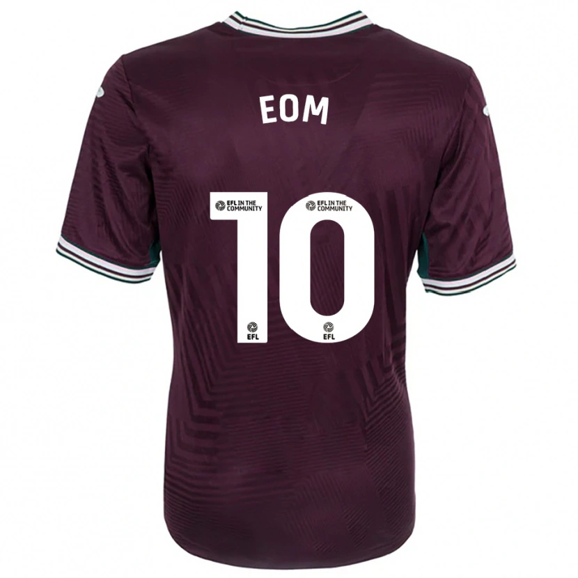 Danxen Men Ji-Sung Eom #10 Rust Red White Away Jersey 2025/26 T-Shirt