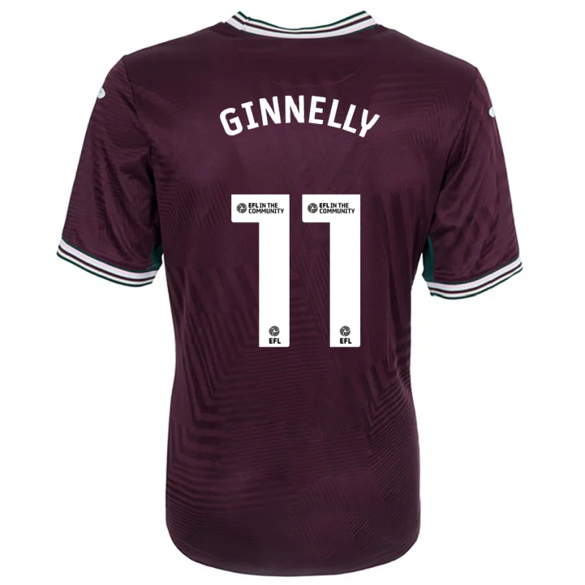 Danxen Men Josh Ginnelly #11 Rust Red White Away Jersey 2025/26 T-Shirt