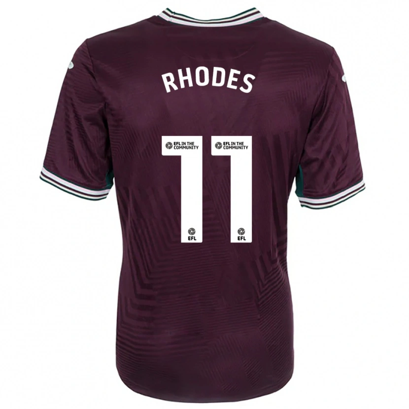 Danxen Men Kai Rhodes #11 Rust Red White Away Jersey 2025/26 T-Shirt