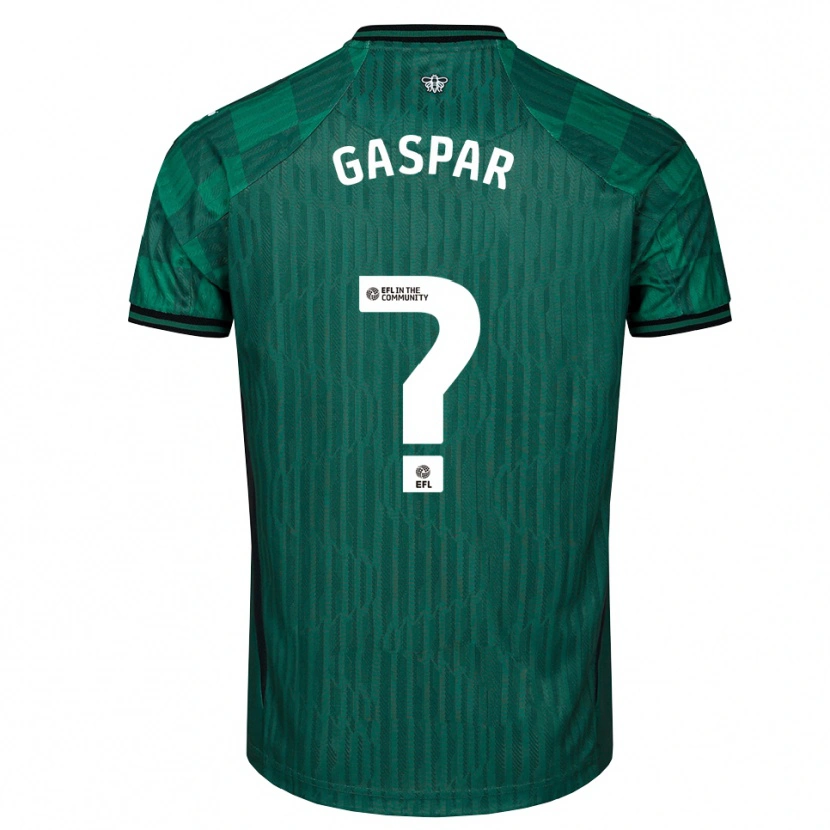 Danxen Men Luigi Gaspar #0 Green Black Away Jersey 2025/26 T-Shirt