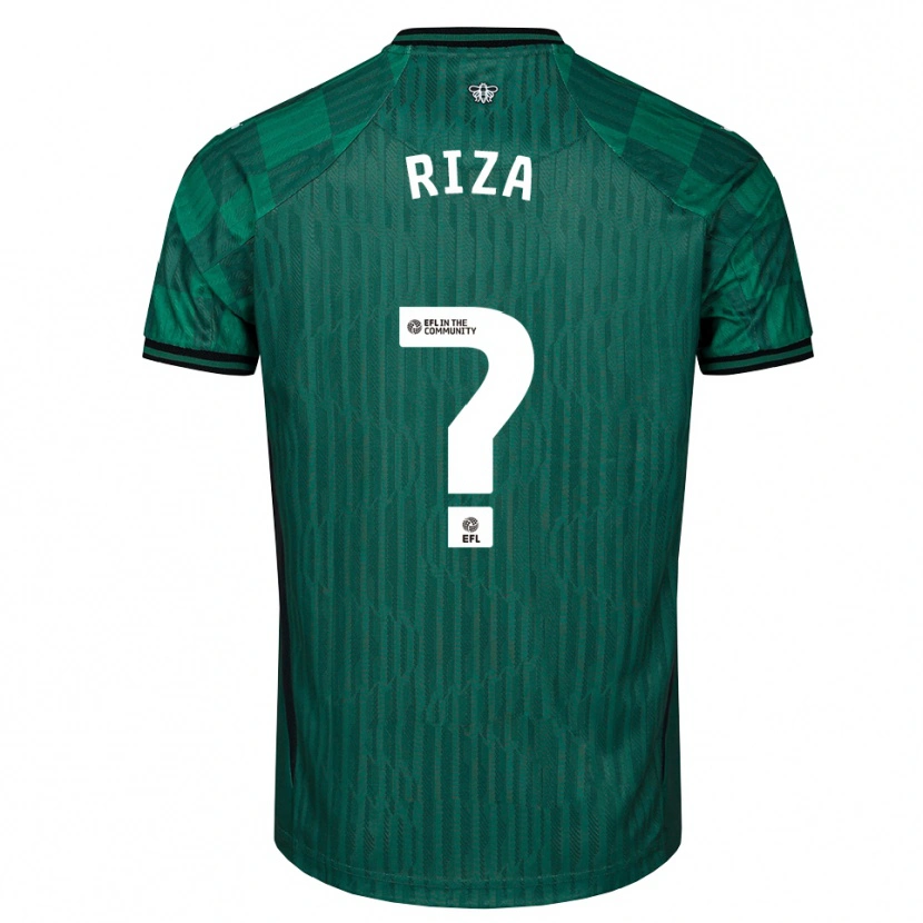 Danxen Men Josh Riza #0 Green Black Away Jersey 2025/26 T-Shirt