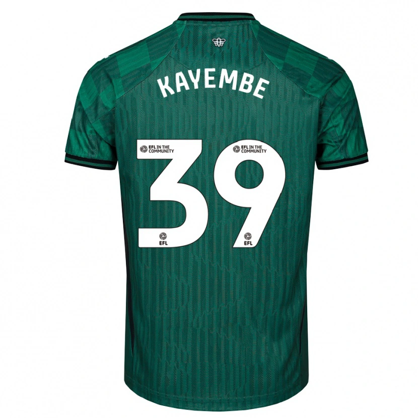 Danxen Men Edo Kayembe #39 Green Black Away Jersey 2025/26 T-Shirt