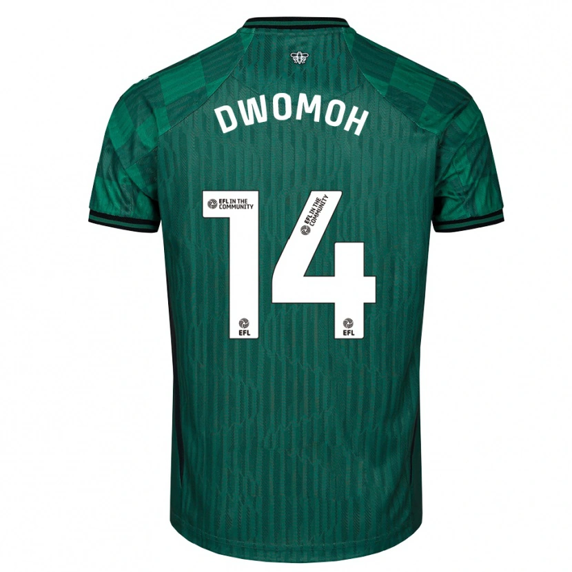 Danxen Men Pierre Dwomoh #14 Green Black Away Jersey 2025/26 T-Shirt