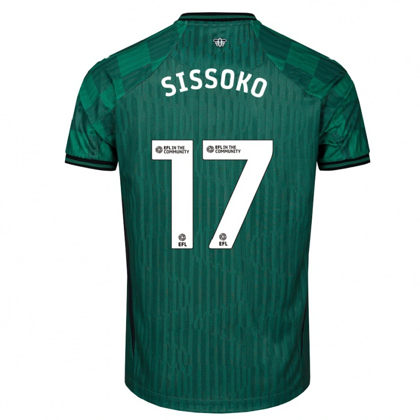 Danxen Men Moussa Sissoko #17 Green Black Away Jersey 2025/26 T-Shirt