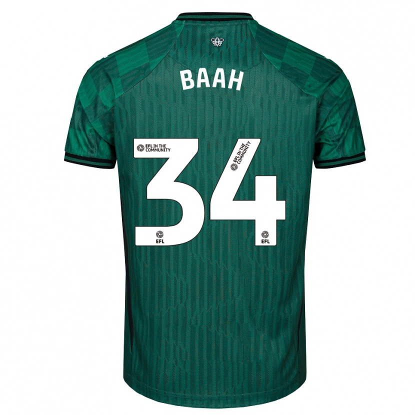 Danxen Men Kwadwo Baah #34 Green Black Away Jersey 2025/26 T-Shirt
