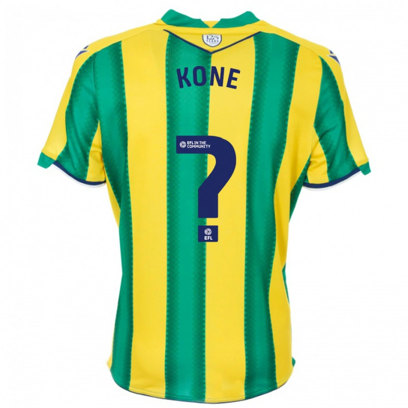 Danxen Men Cheick Kone #0 Yellow Green Away Jersey 2025/26 T-Shirt