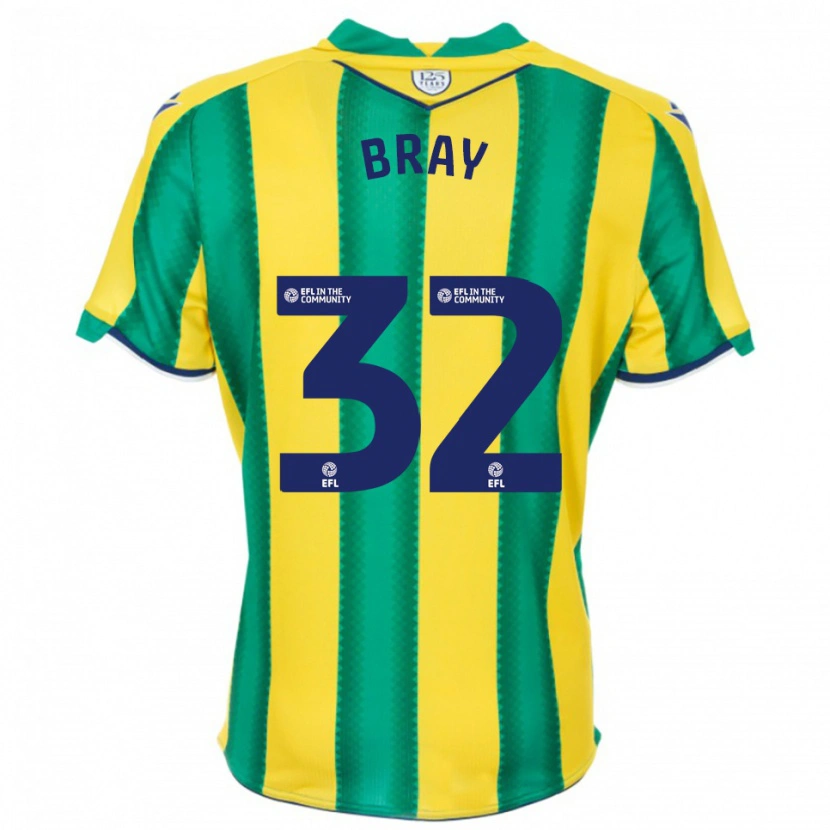 Danxen Men Jack Bray #32 Yellow Green Away Jersey 2025/26 T-Shirt