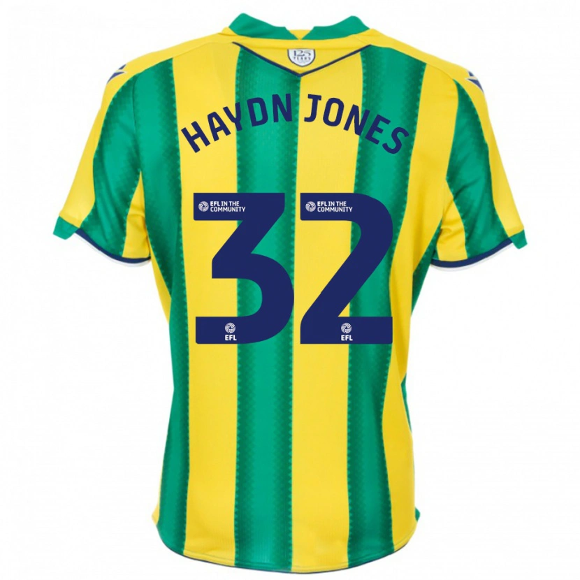 Danxen Men Mackenzie Haydn Jones #32 Yellow Green Away Jersey 2025/26 T-Shirt