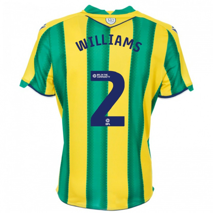 Danxen Men Alex Williams #2 Yellow Green Away Jersey 2025/26 T-Shirt
