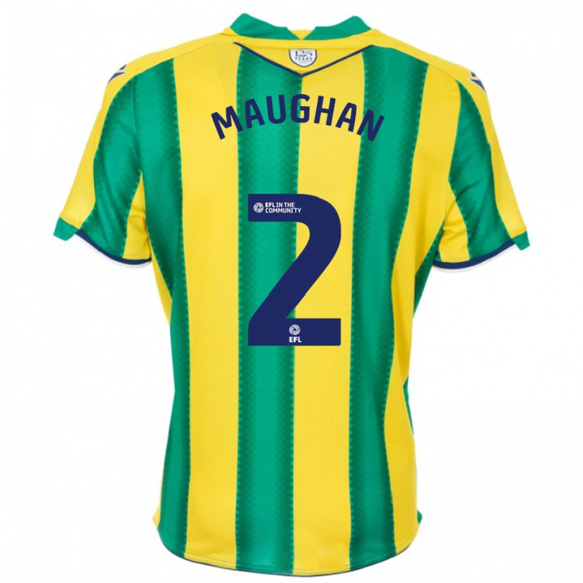 Danxen Men Alfie Maughan #2 Yellow Green Away Jersey 2025/26 T-Shirt