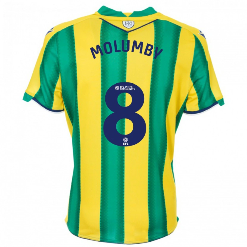Danxen Men Jayson Molumby #8 Yellow Green Away Jersey 2025/26 T-Shirt