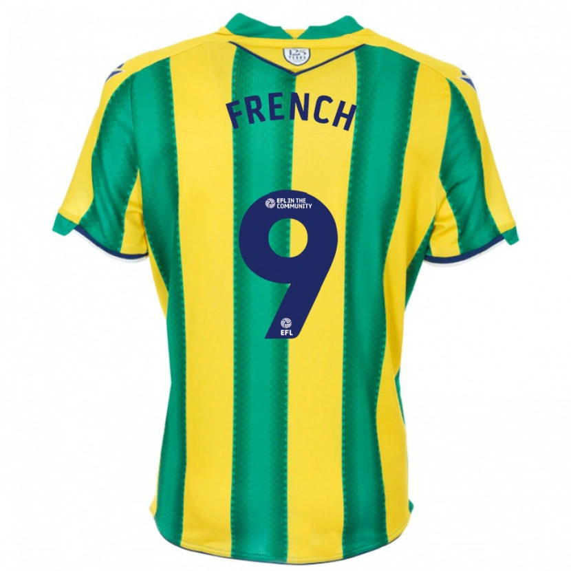 Danxen Men Harry French #9 Yellow Green Away Jersey 2025/26 T-Shirt