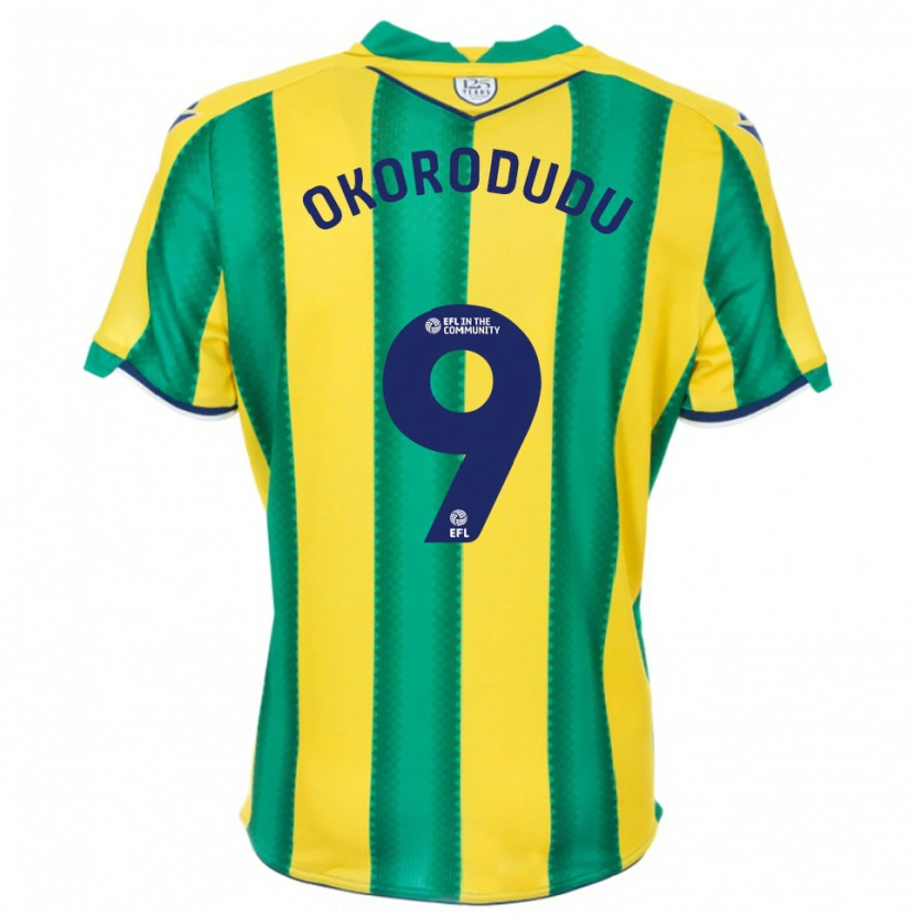 Danxen Men Adam Okorodudu #9 Yellow Green Away Jersey 2025/26 T-Shirt