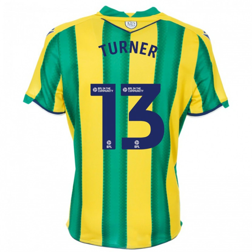 Danxen Men Shannon Turner #13 Yellow Green Away Jersey 2025/26 T-Shirt