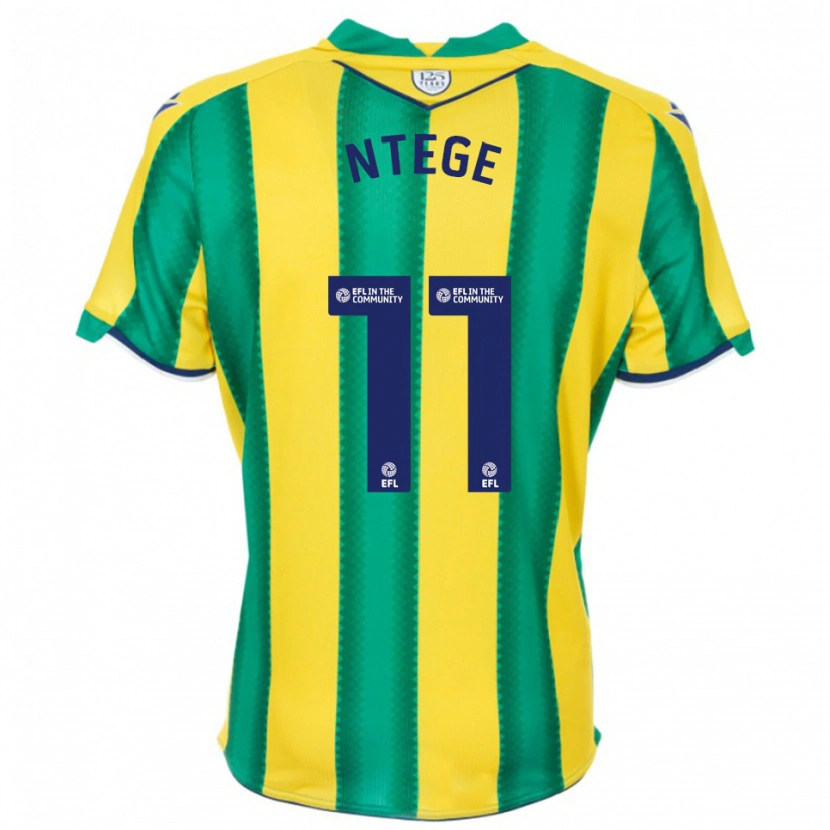 Danxen Men Torin Ntege #11 Yellow Green Away Jersey 2025/26 T-Shirt