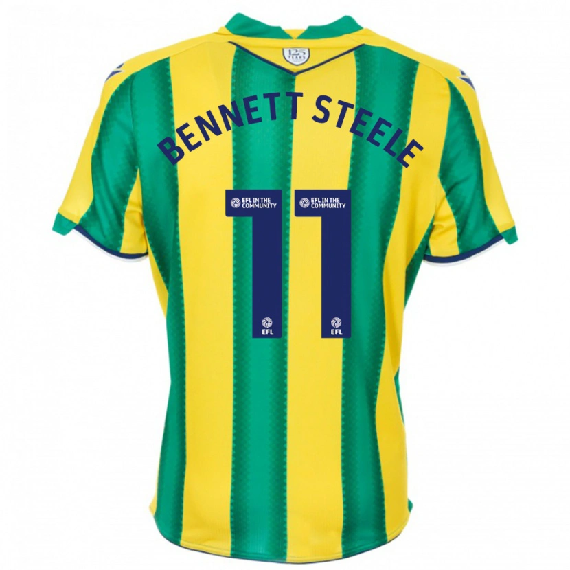 Danxen Men Lizzie Bennett-Steele #11 Yellow Green Away Jersey 2025/26 T-Shirt