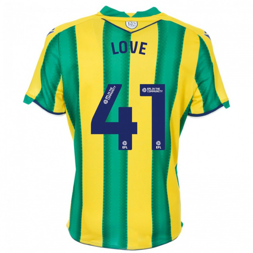 Danxen Men Layton Love #41 Yellow Green Away Jersey 2025/26 T-Shirt