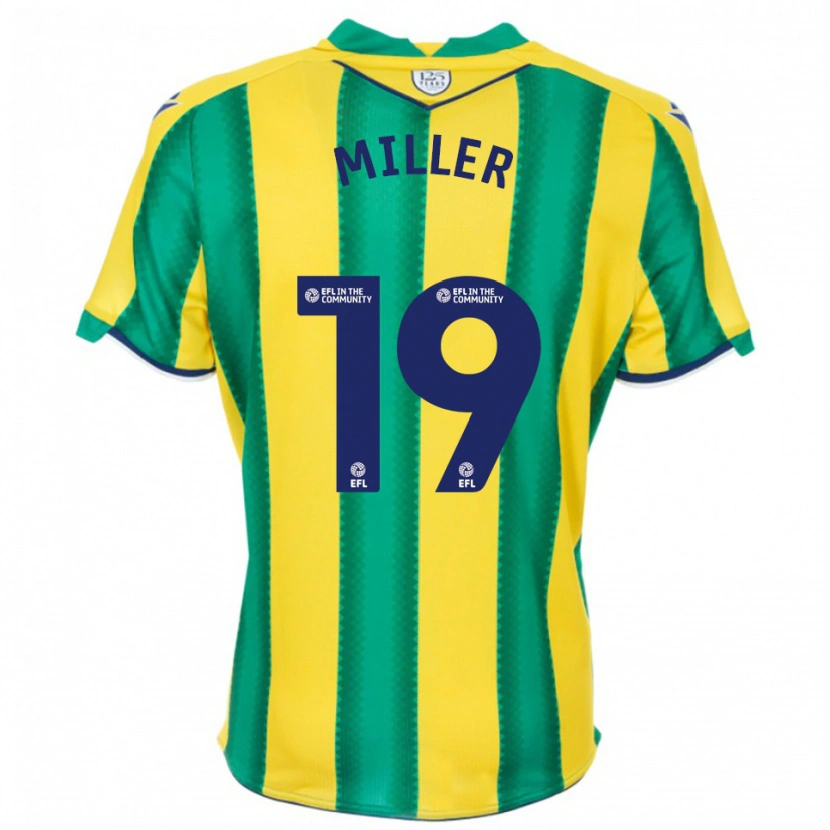 Danxen Men Ali Miller #19 Yellow Green Away Jersey 2025/26 T-Shirt