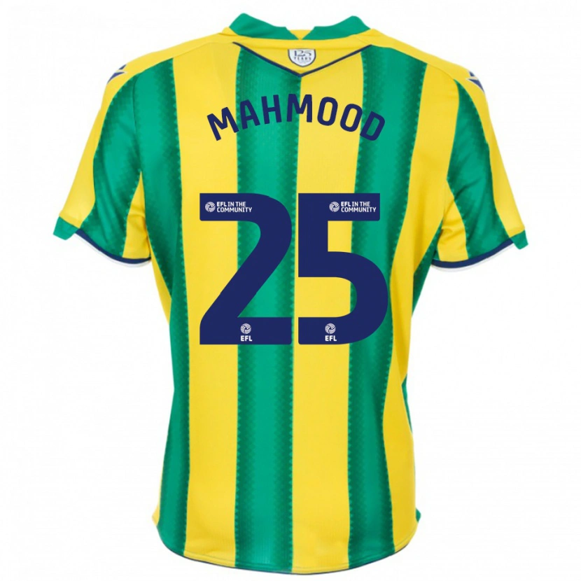 Danxen Men Mahmood #25 Yellow Green Away Jersey 2025/26 T-Shirt