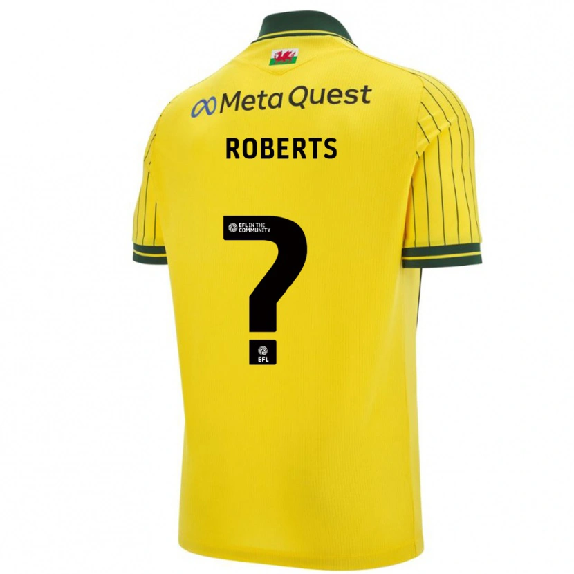 Danxen Men Hari Roberts #0 Yellow Green Away Jersey 2025/26 T-Shirt