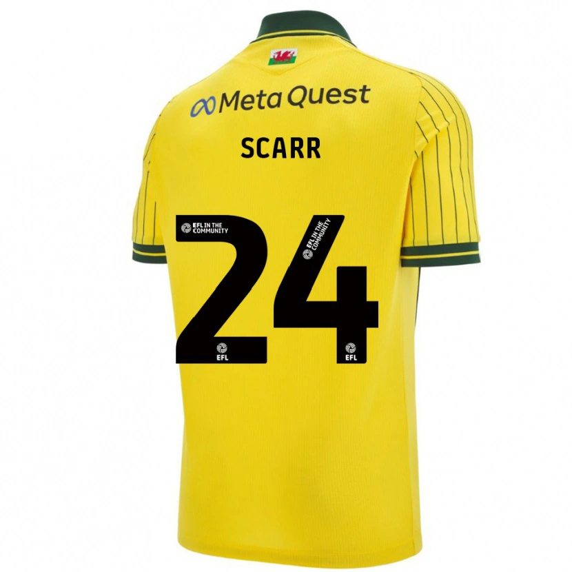 Danxen Men Dan Scarr #24 Yellow Green Away Jersey 2025/26 T-Shirt