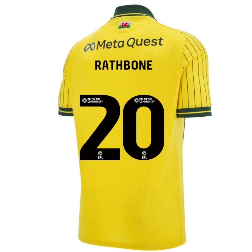 Danxen Men Ollie Rathbone #20 Yellow Green Away Jersey 2025/26 T-Shirt