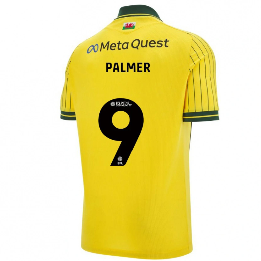 Danxen Men Ollie Palmer #9 Yellow Green Away Jersey 2025/26 T-Shirt