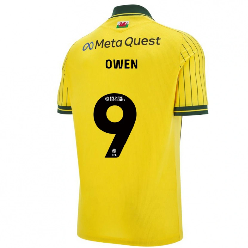 Danxen Men Rio Owen #9 Yellow Green Away Jersey 2025/26 T-Shirt