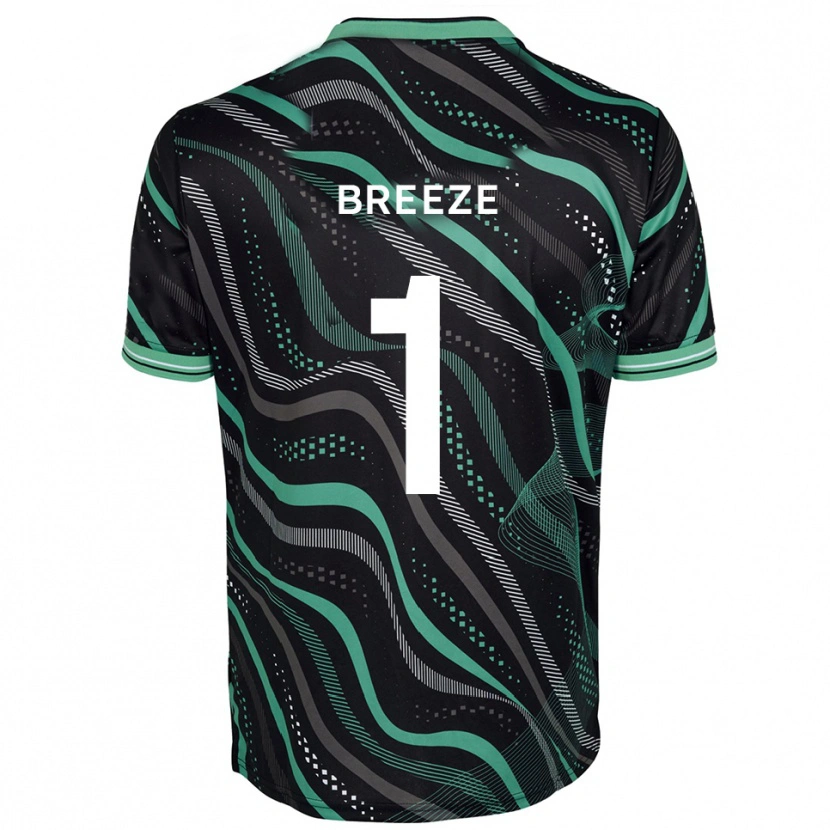Danxen Men Gabriel Breeze #1 Black Green Away Jersey 2025/26 T-Shirt