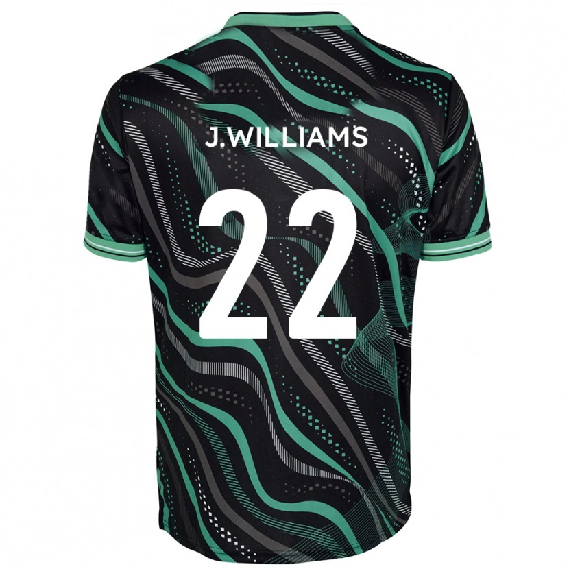 Danxen Men Josh Williams #22 Black Green Away Jersey 2025/26 T-Shirt